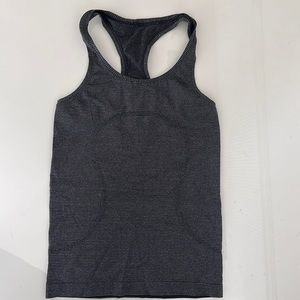 Lululemon razorback tank top swift stride black sparkle